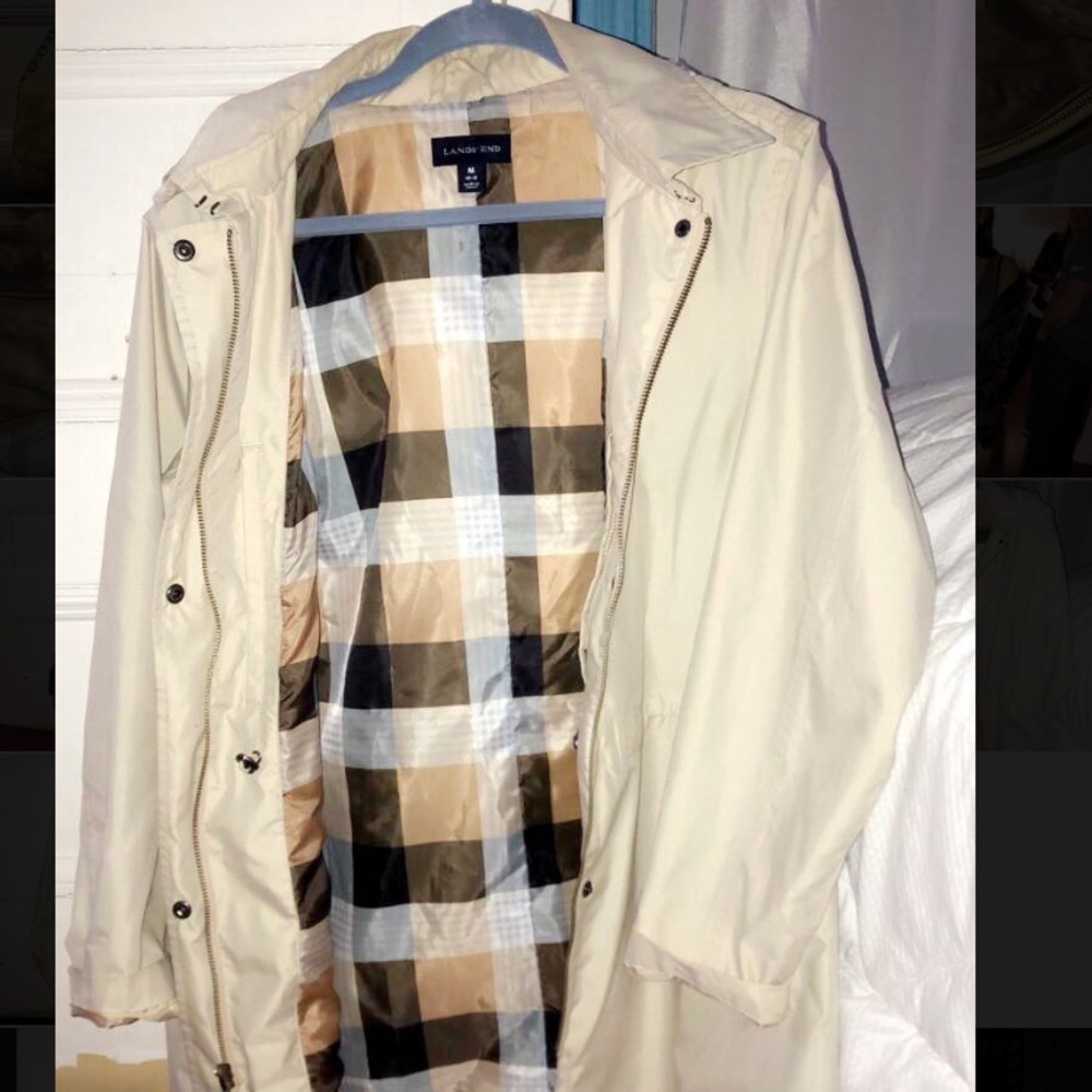 Eggshell Rain Coat
